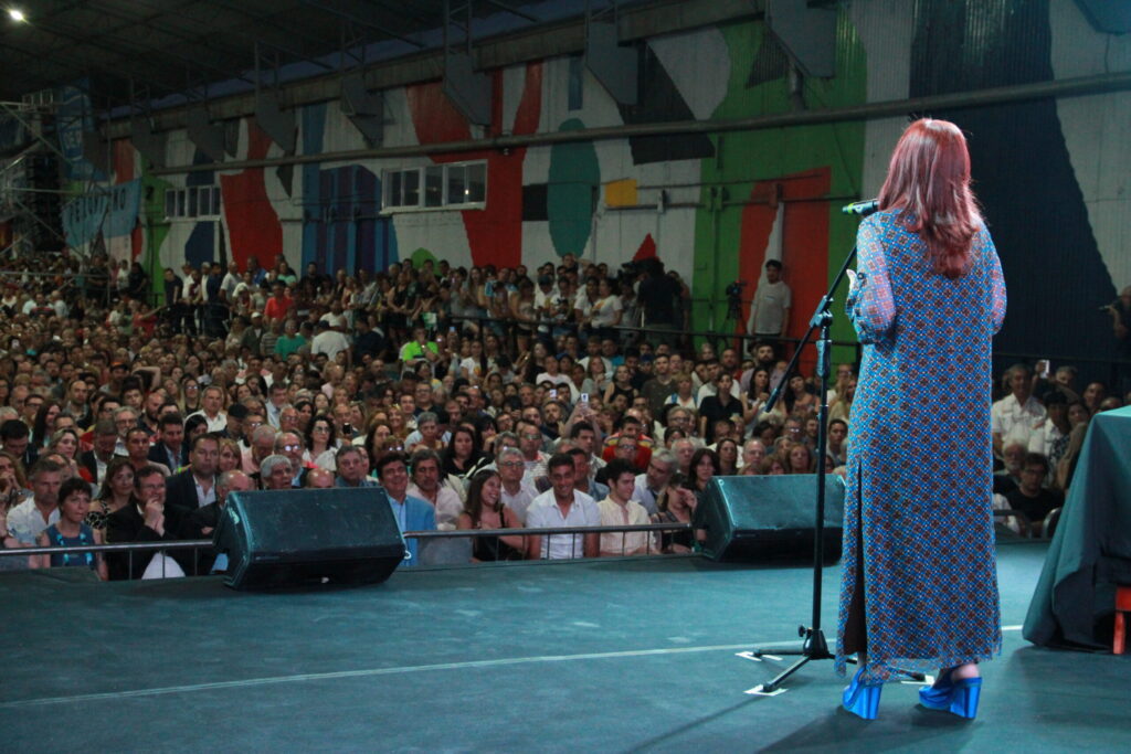 Cristina en Avellaneda, durante 2019. Foto: Sonido Gremial
