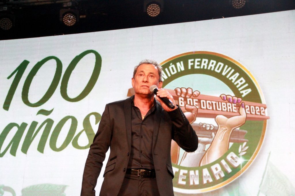 Sergio Sasia, Unión Ferroviaria. Foto: Sonido Gremial
