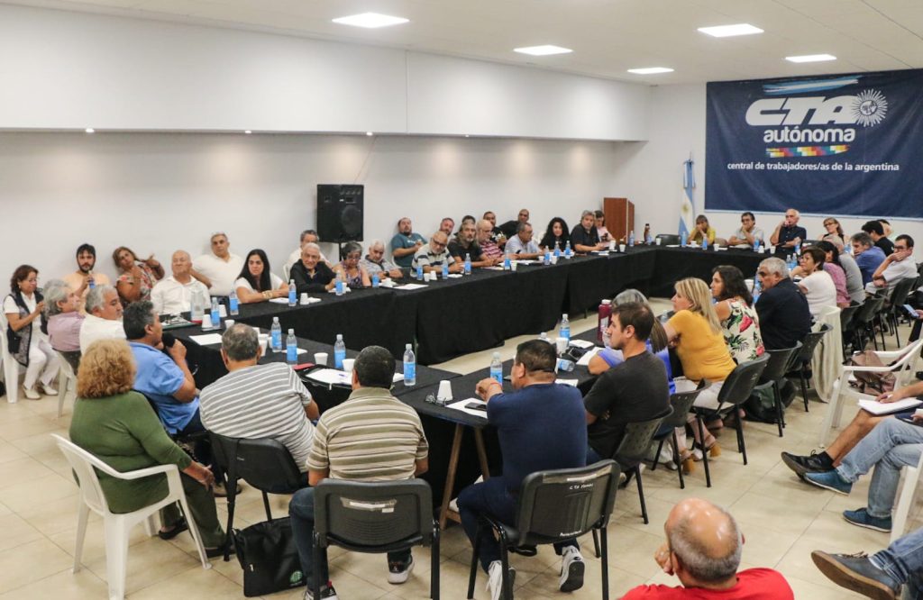Conducción nacional de la CTA Autónoma. Foto: prensa CTA